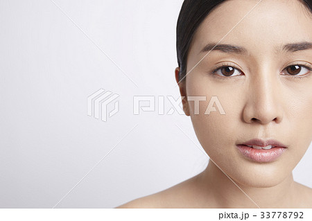 portrait of a beautiful woman with black hair 33778792