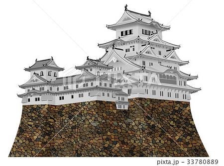 姫路城のイラスト素材