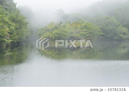 【栃木県　那須塩原市】霧の八方湖 33781328