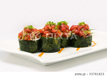 Spicy Chutoro shushi, Spicy Chutoro rolls Spicy Chutoro shushi, Spicy Chutoro rolls 33781823