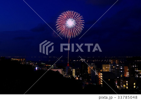 よこすか開国祭　横須賀花火大会　2013年　横須賀中央公園からの眺望 （ 神奈川県 横須賀市 ） 33785048