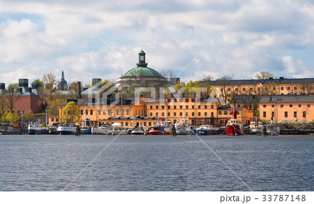 Yachts on the Stockholm waterfront 33787148