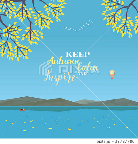 autumn lake landscape autumn lake landscape 33787786