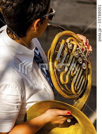 musician plays the woodwind musical instrument  33788001