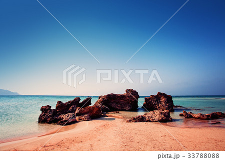 Elafonissi Island on Crete, Greece. Elafonissi Island on Crete, Greece. 33788088