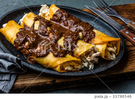 Mexican cuisine. Traditional Mexican chicken 33790546