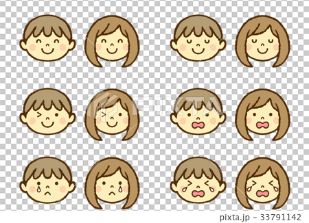 Various facial expressions 33791142