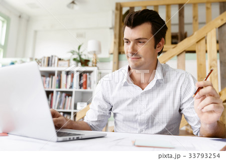 Male architect in office 33793254