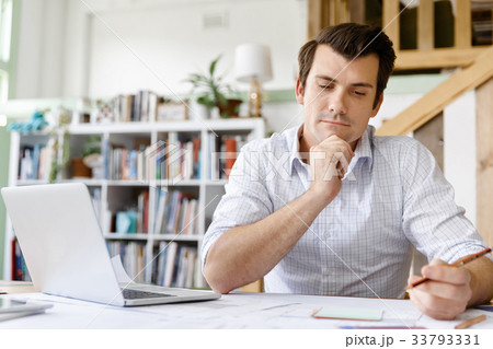 Male architect in office Male architect in office 33793331