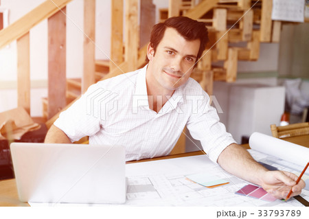 Male architect in office 33793789