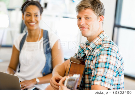 Young office workers or students 33802400