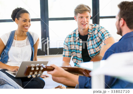 Young office workers or students 33802710