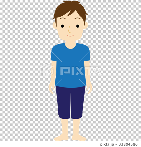 瑜伽pos tadassana（山姿勢）例證 33804586