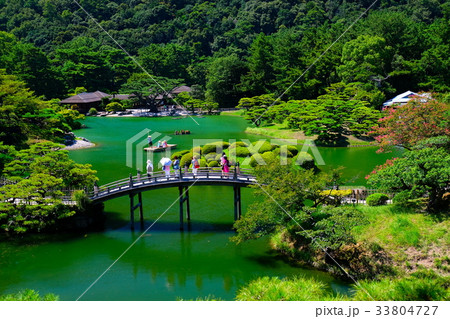栗林公園南湖の和船 栗林公園南湖の和船 33804727
