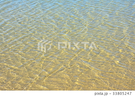 Clear sea overlooking the sand. Clear sea overlooking the sand. 33805247