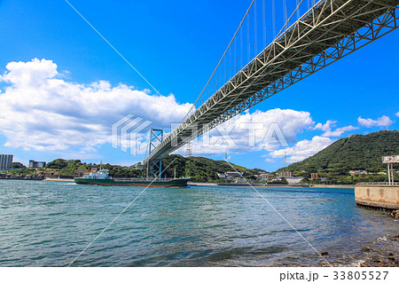 関門海峡と関門橋 関門海峡と関門橋 33805527