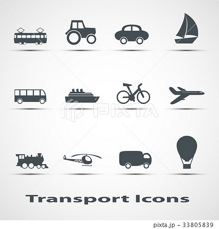 Set of vector icons of transportのイラスト素材 [33805839] - PIXTA