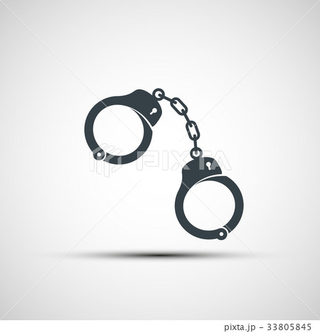 Vector icons of handcuffs 33805845