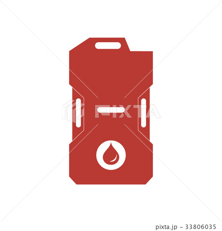 Stylized icon of the canister of gasoline 33806035