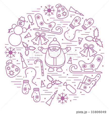 different new year and christmas symbols different new year and christmas symbols 33806049