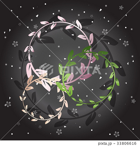 Created shiny laurel wreath on grey background Created shiny laurel wreath on grey background 33806616