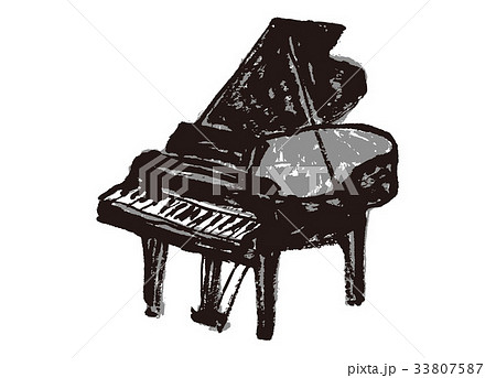ピアノ 水彩画のイラスト素材 33807587 Pixta