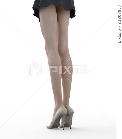 レッグケアイメージ 綺麗な女性の脚 perming3DCGイラスト素材 レッグケアイメージ 綺麗な女性の脚 perming3DCGイラスト素材 33807957