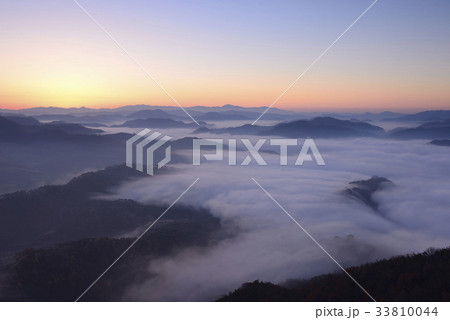 グクサボン 夕焼け 雲海 33810044