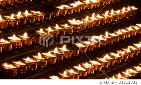 Candles in a church Candles in a church 33812332