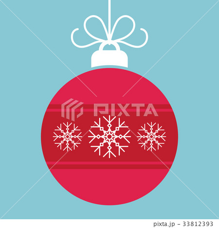 Abstract christmas ball in flat style Abstract christmas ball in flat style 33812393
