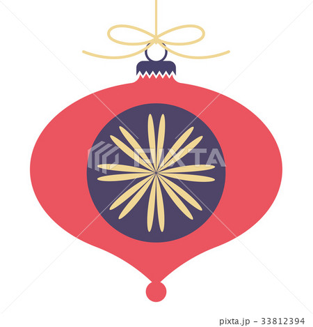 Abstract christmas ball in flat style 33812394