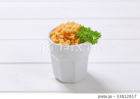 Cooked red lentils Cooked red lentils 33812617