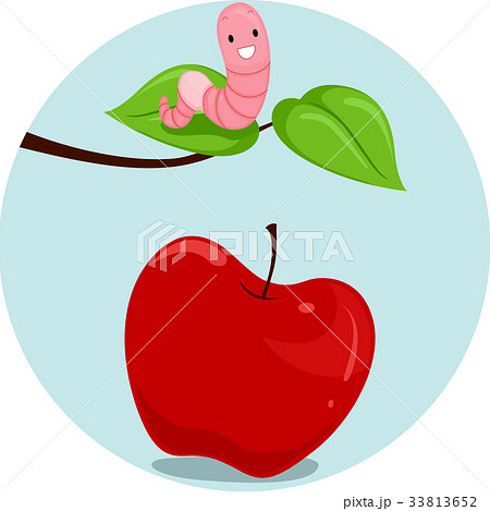 Preposition Apple Worm Above 33813652