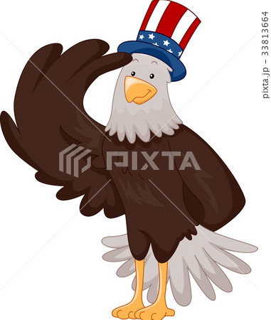 American Eagle Mascot Salute American Eagle Mascot Salute 33813664