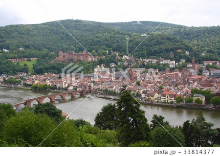 ハイデルベルクの哲学の道からの眺め ハイデルベルクの哲学の道からの眺め 33814377