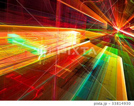 Glass tunnel - abstract digitally generated imageのイラスト素材 [33814930] - PIXTA