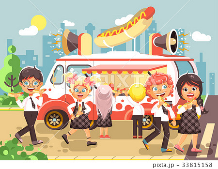 Vector illustration cartoon characters children Vector illustration cartoon characters children 33815158