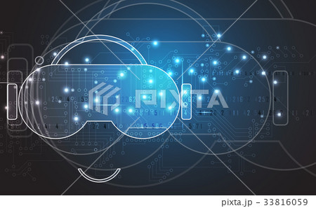 virtual reality life future technology background virtual reality life future technology background 33816059