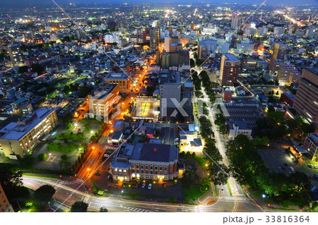 群馬県庁　夜景 33816364