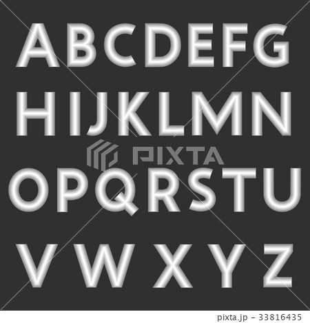 A complete set of Latin letters made from silver A complete set of Latin letters made from silver 33816435