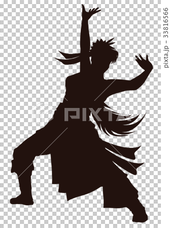 Festival Dancing Silhouettes Festival Dancing Stock Illustration