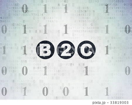 Finance concept: B2c on Digital Data Paper Finance concept: B2c on Digital Data Paper 33819303