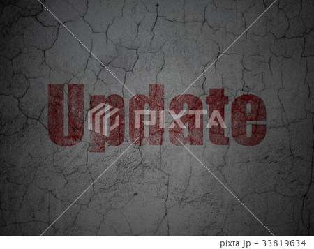 Web design concept: Update on grunge wall Web design concept: Update on grunge wall 33819634