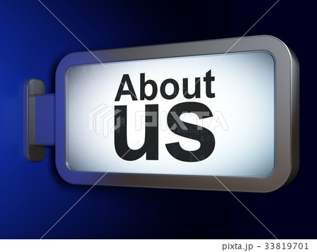 Marketing concept: About Us on billboard 33819701