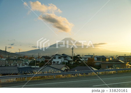 sunset / sunrise at Fuji mountain with cloud sunset / sunrise at Fuji mountain with cloud 33820161