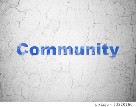 Social media concept: Community on wall background Social media concept: Community on wall background 33820166