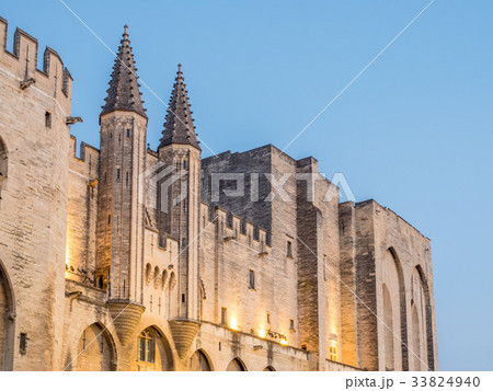 Front side of Papal Palace in Avignon Front side of Papal Palace in Avignon 33824940