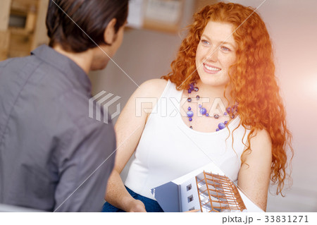 Two young architects in office 33831271