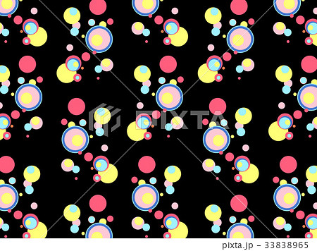 ポップな壁紙 黒 のイラスト素材 33838965 Pixta