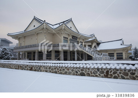 冬 フェンス 塀 33839836